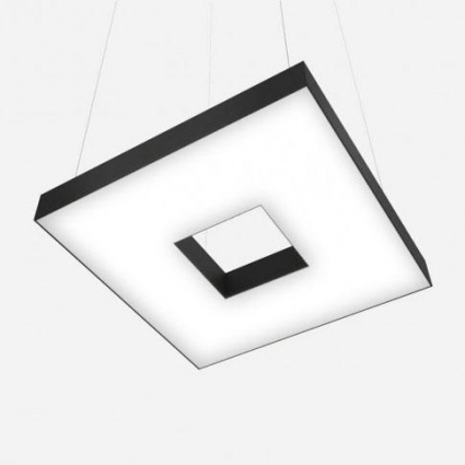 Подвесной светодиодный светильник Siled Cuadra-Hole-03 7370631 в современном стиле, цвет черный