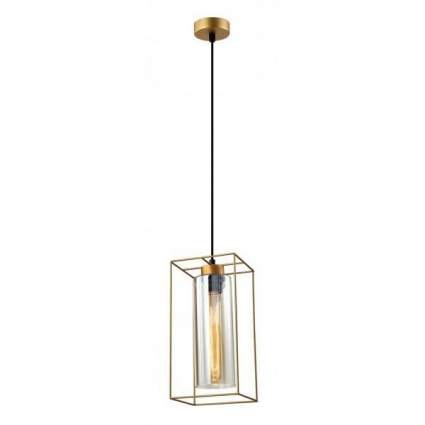 Подвесной светильник Rivoli Luna 5148-210 Б0055488 в стиле лофт, цвет золотой