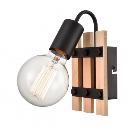 Бра Vele Luce Tendenza VL6492W01 в стиле лофт, цвет дерево, мощность 60 Вт