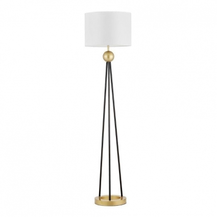 Торшер Lumina Deco Belforte LDF 5527 GD+WT цвет белый, мощность 60 Вт
