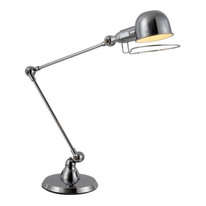 Настольная лампа Lumina Deco Gloria LDT B008-2 CHR в стиле лофт, цвет хром