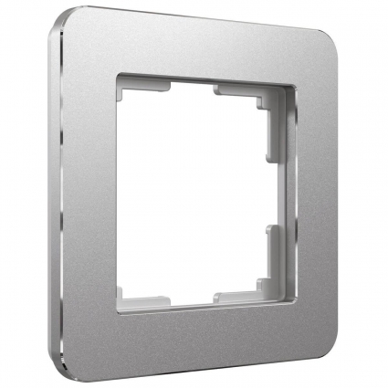 Рамка Werkel Platinum на 1 пост алюминий W0012606 4690389184413 в современном стиле