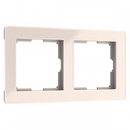 Рамка Werkel Acrylic на 2 поста айвори W0022743 4690389186288 в современном стиле
