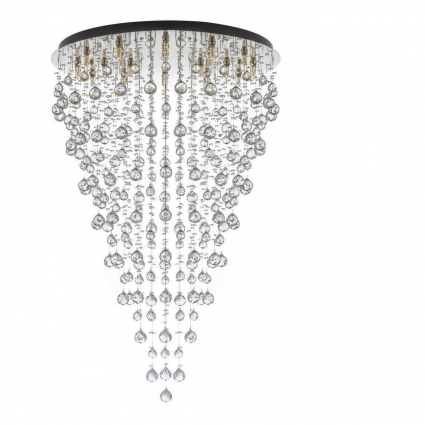 Каскадная люстра Arti Lampadari Flusso H 1.4.80.615 N в классическом стиле, цвет никель