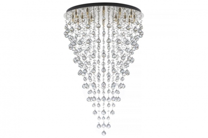 Каскадная люстра Arti Lampadari Flusso H 1.4.80.615 N в классическом стиле, цвет никель