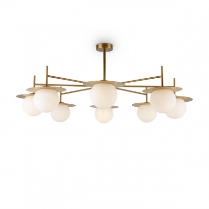 Потолочная люстра Freya Camelia FR5202PL-08BS в современном стиле, цвет белый