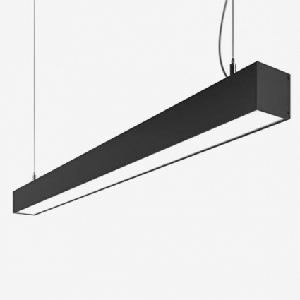 Подвесной светодиодный светильник Siled La Linea 7370089 в современном стиле, цвет черный