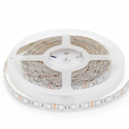 Светодиодная влагозащищенная лента Apeyron 14,4W/m 60Led/m 5050SMD разноцветная 1M 260BL, мощность 144 Вт