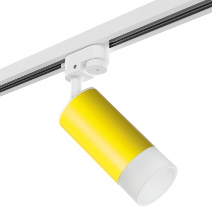 Трековый светильник Lightstar Rullo (214433+592056+202431) R1T43331 в современном стиле, цвет желтый