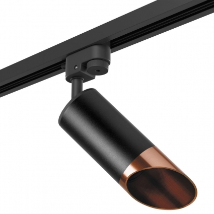 Трековый светильник Lightstar Rullo (214437+592057+201430) R1T437130 в современном стиле, цвет черный