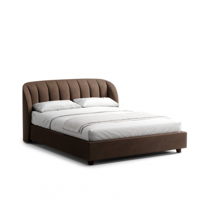 Кровать The IDEA Tulip 160х200 коричневого цвета с изголовьем, без ящиков
