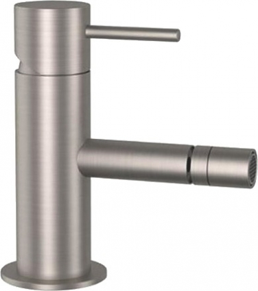 Смеситель для биде Remer X Style Inox SSX20B с донным клапаном click-clack, однорычажный, сталь
