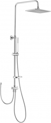 Душевая стойка Swedbe Calypso 5071 хром, штанга 118 см, шланг металлический 150 см