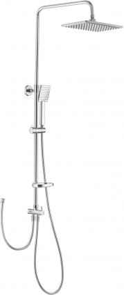 Душевая стойка Swedbe Calypso 5069 хром, штанга 118.5 см, шланг металлический 150 см