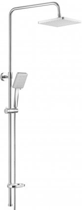 Душевая стойка Swedbe Calypso 5076 хром, штанга 159 см, шланг металлический 150 см
