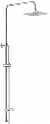 Душевая стойка Swedbe Calypso 5066 хром, штанга 116.5 см, шланг металлический 150 см