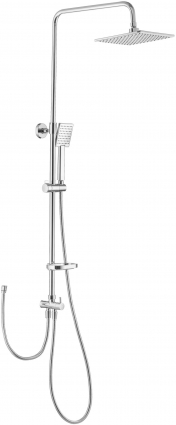 Душевая стойка Swedbe Calypso 5065 хром, штанга 116.5 см, шланг металлический 150 см