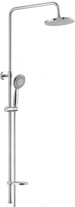 Душевая стойка Swedbe Calypso 5058 хром, штанга 158.8 см, шланг металлический 150 см