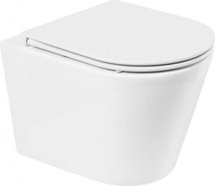Унитаз подвесной BelBagno Flay-r BB053CHR белый, овальный, 35.5x51.5 см