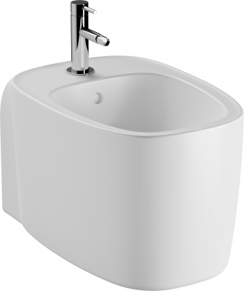 Биде подвесное VitrA Plural 7831B401-0288 матовое белое цвет белый, овальное, 36x54.5 см