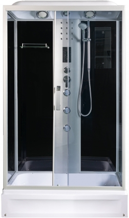 Душевая кабина River Vitim 120/80/24 ТН прямоугольная, поддон средний, стекло тонированное
