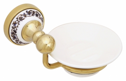 Мыльница Fixsen Bogema gold FX-78508G подвесная,  в стиле ретро