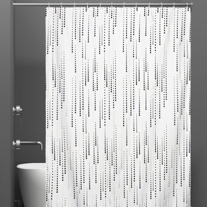Штора для ванной Bath Plus Charme Red ch-21310 180х200, Mizzle II Drops в современном стиле