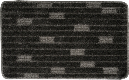 Коврик Fora Twister Black FOR-PP-TWR50-80BL черный,  в современном стиле