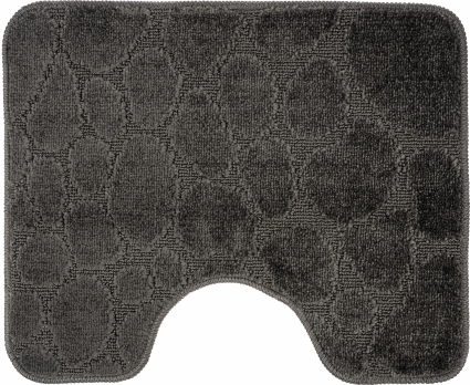 Коврик Fora Stone Black FOR-PP-STN50-60BL черный,  в современном стиле
