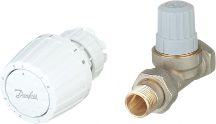 Запорный вентиль Danfoss 013G2231 1/2" с термостатом, прямой, для однотрубной системы