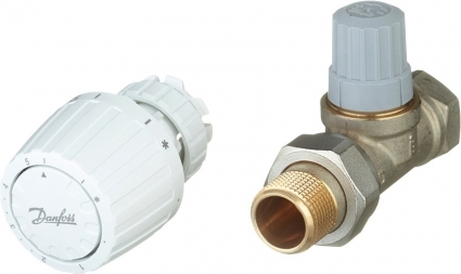 Запорный вентиль Danfoss 013G2232 3/4" с термостатом, прямой, для однотрубной системы