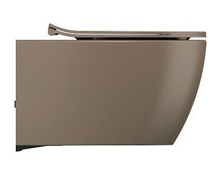 Подвесной унитаз ISVEA Sentimenti Neo 10AR02010SV-2H безободковый, коричневый, матовый, овальный, 36.5x51 см