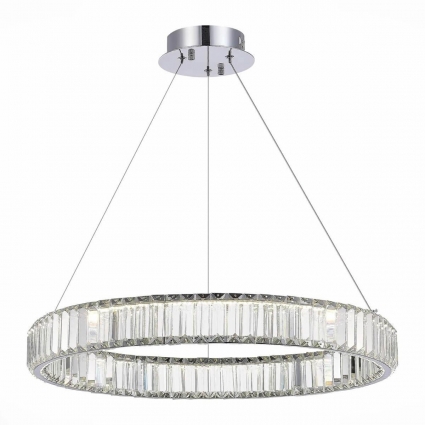 Подвесная люстра ST Luce SL1622.113.01 в стиле модерн, цвет хром, мощность 68 Вт