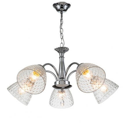Подвесная люстра Escada Freesia 658/5PL Chrome в стиле модерн, цвет хром