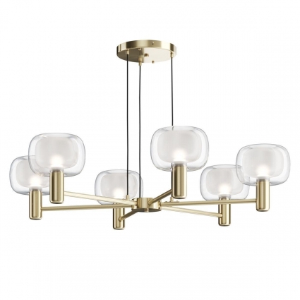 Подвесная люстра Maytoni Vision MOD411PL-06G цвет белый, мощность 360 Вт