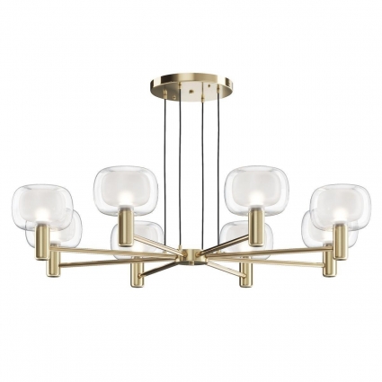 Подвесная люстра Maytoni Vision MOD411PL-08G цвет белый, мощность 480 Вт