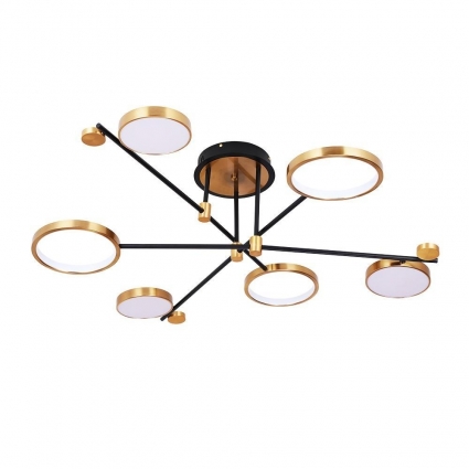 Потолочная светодиодная люстра Arte Lamp Holly A1364PL-6PB в современном стиле, цвет белый