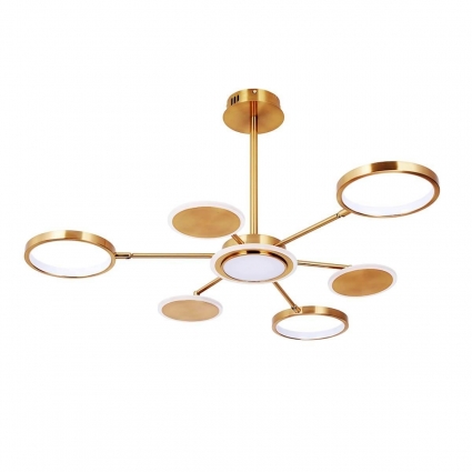 Потолочная светодиодная люстра Arte Lamp Sienna A1363PL-6PB в современном стиле, цвет белый