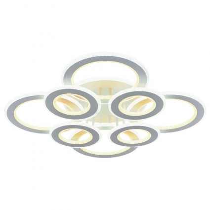 Потолочная светодиодная люстра Profit Light 8005/4+4 WHT в стиле Хай-тек, цвет белый