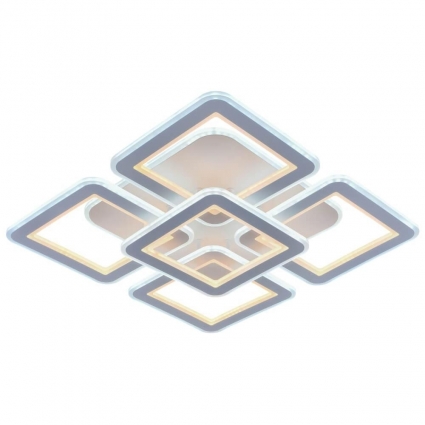 Потолочная светодиодная люстра Profit Light 8009/4+1 WHT в стиле Хай-тек, цвет белый