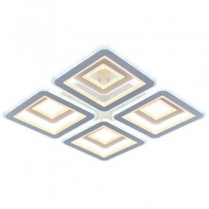 Потолочная светодиодная люстра Profit Light 8009/4+4 WHT D в стиле Хай-тек, цвет белый