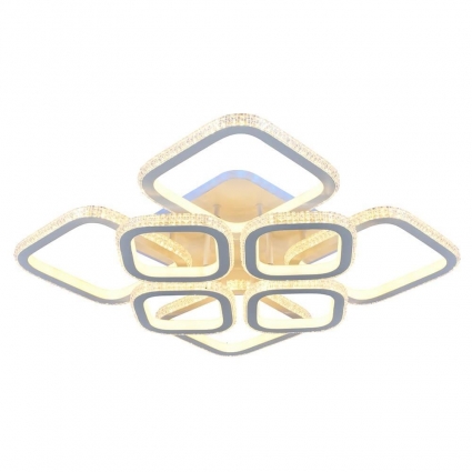 Потолочная светодиодная люстра Profit Light 8023/4+4 WHT A в стиле модерн, цвет белый