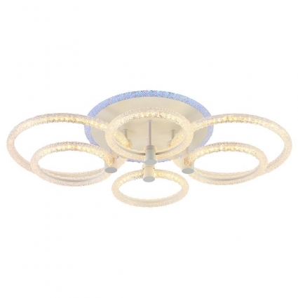 Потолочная светодиодная люстра Profit Light 8024/4+2 WHT в стиле Хай-тек, цвет белый