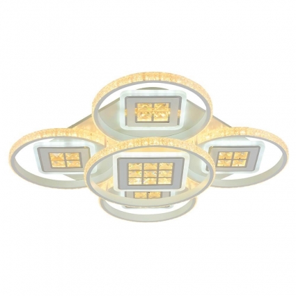 Потолочная светодиодная люстра Profit Light 8053/4+1 WHT в стиле Хай-тек, цвет белый