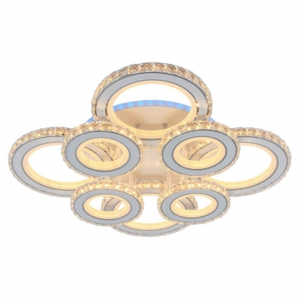 Потолочная светодиодная люстра Profit Light 8061/4+4 WHT в стиле модерн, цвет белый