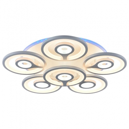 Потолочная светодиодная люстра Profit Light 8070/5+1 WHT в стиле Хай-тек, цвет белый
