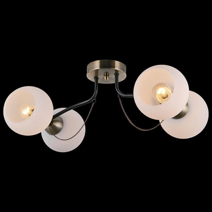 Потолочная люстра Illumico IL0035-4CSQ-79 BK AB в стиле модерн, цвет античная бронза