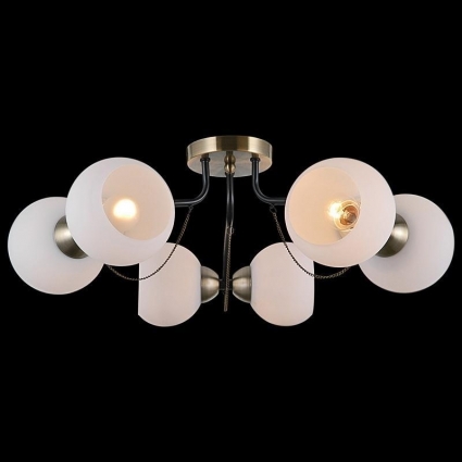 Потолочная люстра Illumico IL0035-6CSQ-79 BK AB в стиле модерн, цвет античная бронза