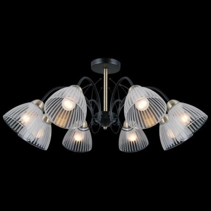 Потолочная люстра Illumico IL0198-8CSQ-79 BK AB в стиле модерн, цвет черный