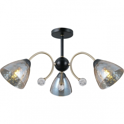 Потолочная люстра Illumico IL0230-3CSQ-29 BK AB в стиле модерн, цвет черный